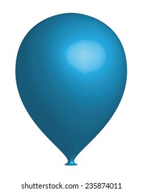 Blue 3d Balloon