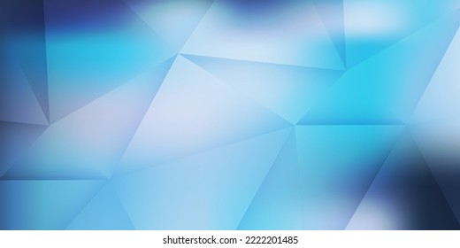Triángulos azules 3D brillantes, Patrón de formas geométricas brillantes de estilo moderno, Resumen de fondo vectorial futurista, Diseño de textura, plantilla vectorial