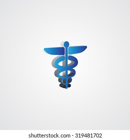 Blue 3d Medical Icon illustration