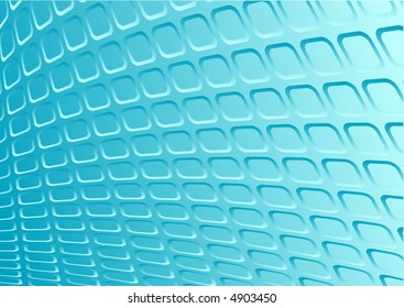 Blue 3d metal vector retro background