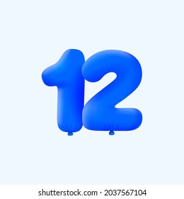 863 Number 12 balloons Images, Stock Photos & Vectors | Shutterstock