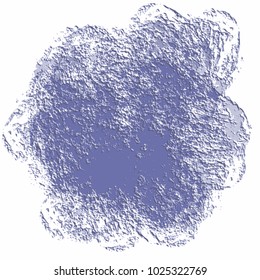 blue 3D stucco structure pattern with engraved circle element on white background, vector illustration