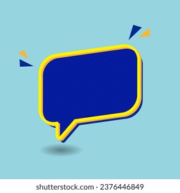 Blue 3d test box vector design template for promotion and sale banner