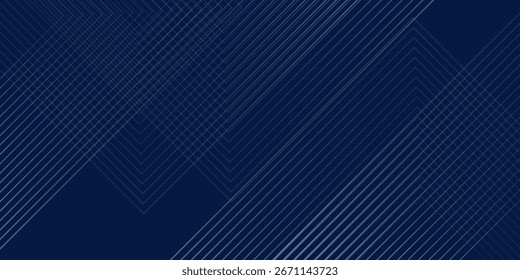 Blue abackground with glowing arrow lines. Simple shiny blue geometric lines stripes geometric modern good art