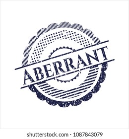  Blue Aberrant distress grunge style stamp