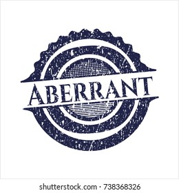 Blue Aberrant distress rubber seal with grunge texture