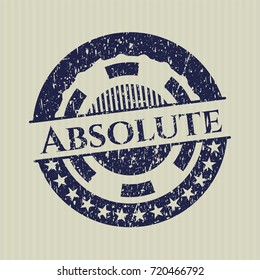 Blue Absolute distressed rubber seal