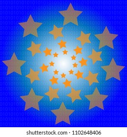 blue abstarct technology background 
