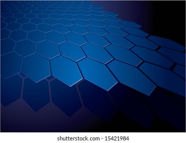 Resumen azul #35. Vector.