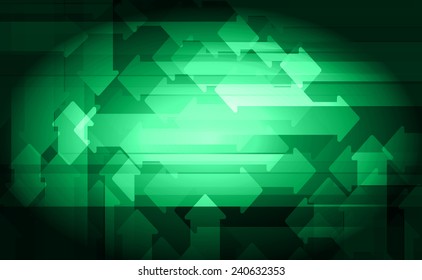 Blue abstract arrows background. Vector illustration.