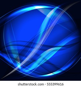 Blue Abstract Art Background. Vector Illustration. EPS10