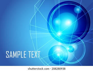 Blue abstract background