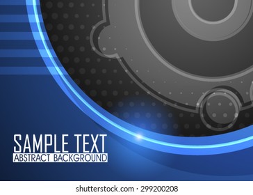 Blue abstract background 