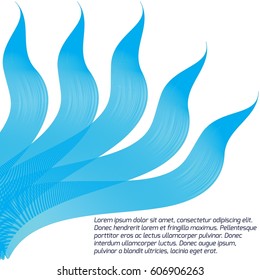 Blue abstract background.