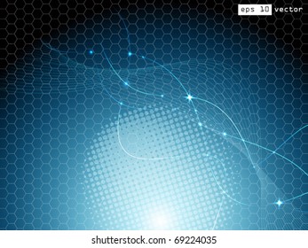 Blue abstract background