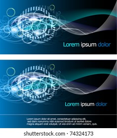 Blue abstract background