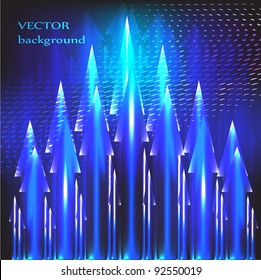 Blue abstract  background with arrows.Vector eps 10