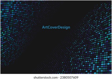 fondo abstracto azul, punto azul negro, concepto futurista de datos de tecnología empresarial