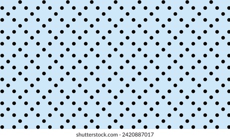 Blue abstract background with black dots