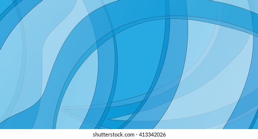 blue abstract background with a black stroke