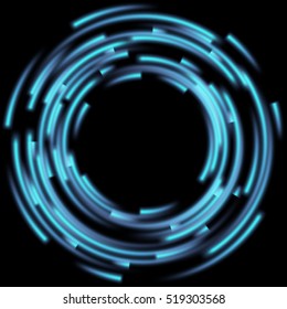 Blue abstract background with blurred magic neon light. EPS 10 vector file included