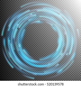 Blue abstract background with blurred magic neon light. EPS 10 vector file included