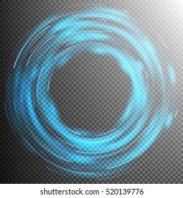 Blue abstract background with blurred magic neon light. EPS 10 vector file included