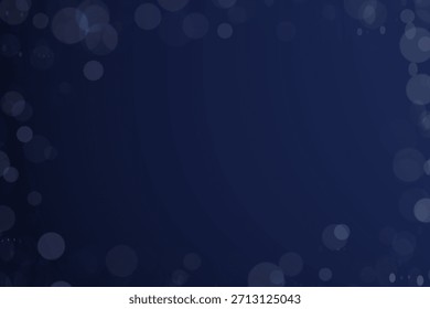 Fondo abstracto azul con efecto de luz bokeh en la oscuridad