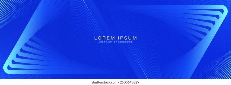 Blauer abstrakter Hintergrund. Hellblaues geometrisches Linienmuster. Modernes Design. Futuristische Technologie-Grafik. Anzug für Broschüre, Banner, Business, Cover, Corporate, Präsentation, Website, Flyer