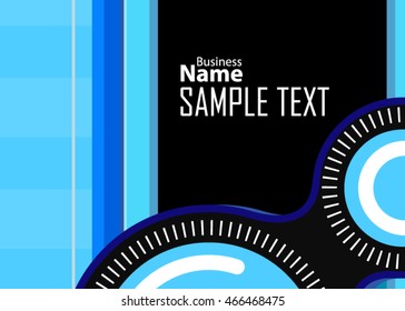 Blue abstract background for business card or banner