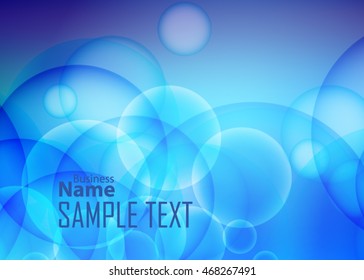 Blue abstract background for business card or banner