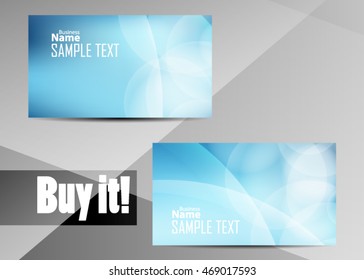 Blue abstract background for business card or banner