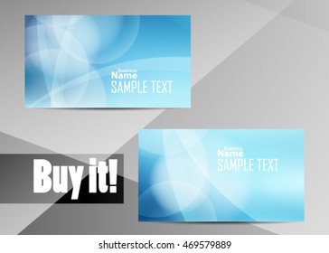 Blue abstract background for business card or banner