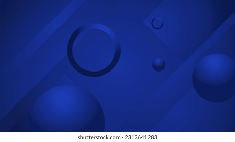 blauer abstrakter Hintergrund mit Kreislinien