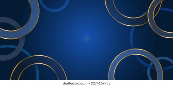 Blue abstract background with circles. Backdrop for postcards and banners, for advertising and business, posters, websites and covers, vector illustration for graphic design