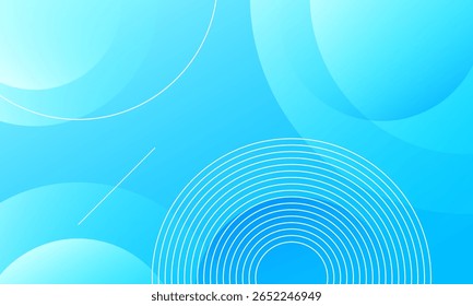 Blue abstract background with circles. Eps10 vector