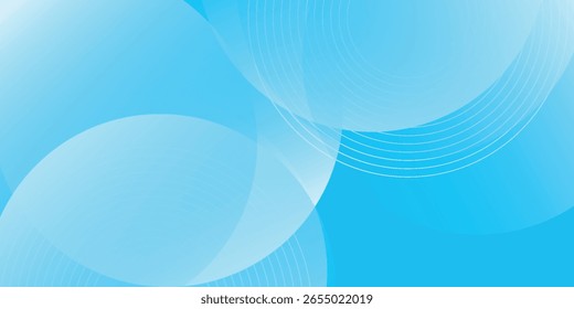 Blue abstract background with circles. geometric modern design technology vector illustration eps10