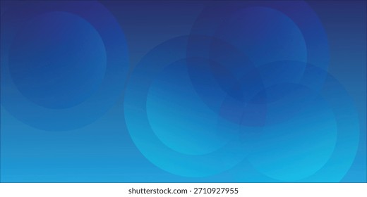 Fondo Abstractas Azul Con Círculos Y Gradiente Para Proyectos De Tecnología, Diseño Y Negocios eps10