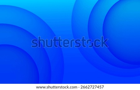 Blue abstract background with circles. Vector illustration