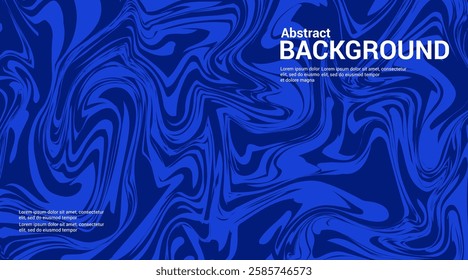 blue abstract background with colorful waves. Trendy vector illustration in style color.