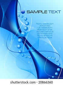 blue abstract background composition - vector illustration - jpeg version in my portfolio