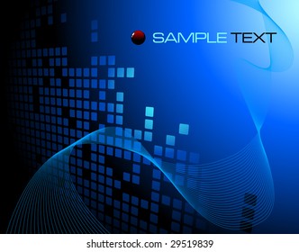 blue abstract background composition - vector illustration - jpeg version in my portfolio