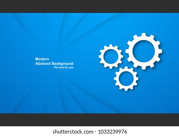 Blue abstract background with copy space for text. Modern template design for cover, web banner, screen and magazine.