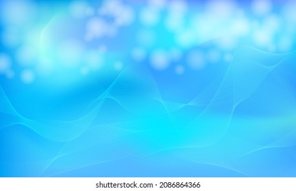 Blue abstract background with curve shape.for poster, wallpaper, cover and flyer. Colorful fluid poster.vector illustration