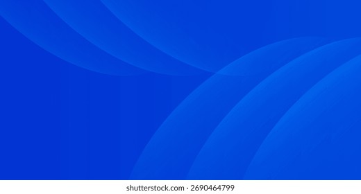 Blue abstract background with curved gradient shapes. Suit for banner, web, poster, pamflet, brochure and presentation