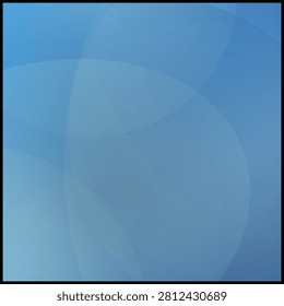 Blue abstract background with curved transparent shapes and gradient effect