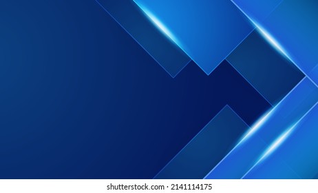 Blue abstract background design with dark blue line pattern. Vector horizontal template for digital luxury business banner, presentation backgrounds blue