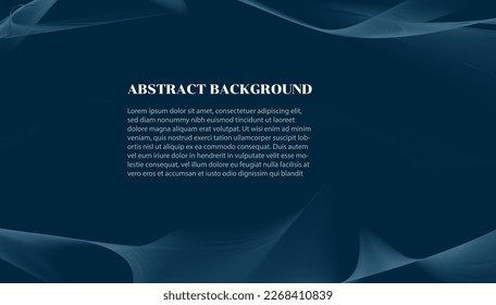  blue abstract background design with diagonal white line pattern. Vector horizontal template for digital lux business banner, formal invitation, luxury voucher, prestigious gift certificate