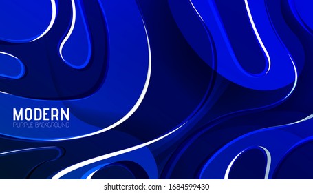 Blue abstract background design for landing page site, posters, banners or business cards. Gradient shapes composition, futuristic design.