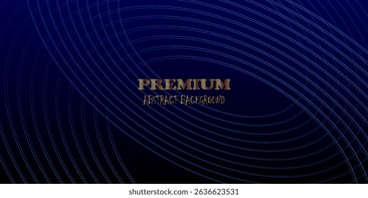 Blue abstract background design. Modern wavy line pattern in monochrome colors. Premium stripe texture